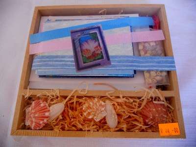 Card Creating Kit with sea shells