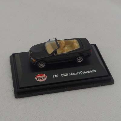 BMW 3 Series Convertible - 1:87 Model Power Minis - Black