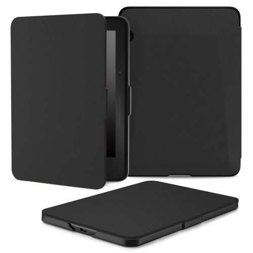 MoKo Case for Amazon Kindle Voyage (Black) + FREE Screen