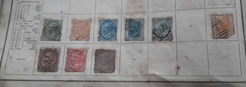 VERY OLD...VERY OLD Stamp Collection, circa 1840, up to 1880