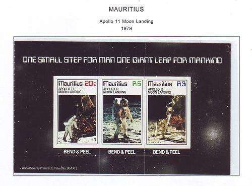 MAURITIUS APOLLO 11 MOON LANDING 1979
