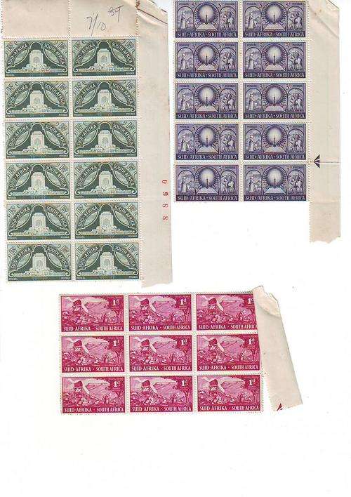 Union Stamps NEVER HINGED BLOCKS