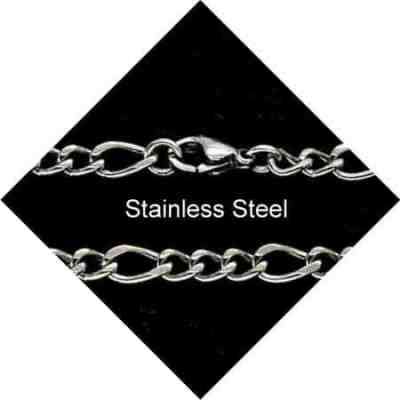 BFA - MENS STAINLESS STEEL FIGARO NECK CHAIN