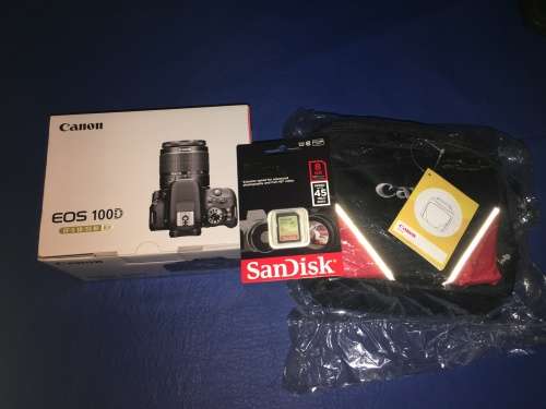 CANON EOS 100D STARTER BUNDLE - 18-55mm LENS - 8GB SD CARD & BAG - BRAND NEW + WARRANTY !!!