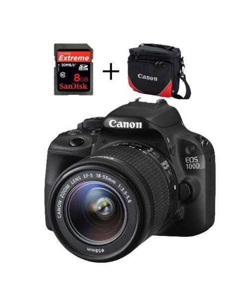 CANON EOS 100D STARTER BUNDLE - 18-55mm LENS - 8GB SD CARD & BAG - BRAND NEW + WARRANTY !!!