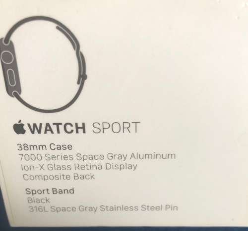 APPLE WATCH 38MM 1ST GEN - PLEASE READ !!!!! SELLING " AS IS "
