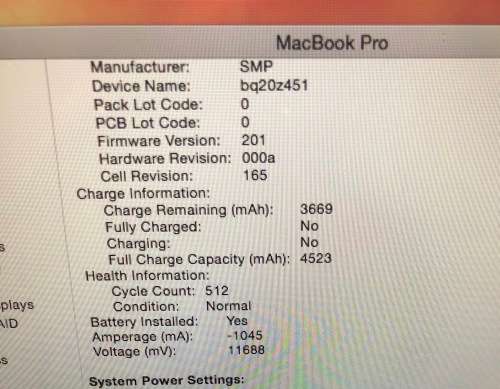 MACBOOK PRO 13" A1278 MC700 -i5 -2.3GHZ - 4GB - 320GB - GOOD CONDITION
