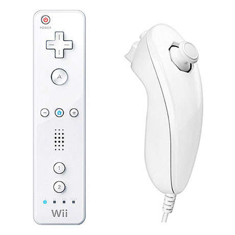 Nintendo Wii Wireless Controller + Nun Chuck Combo + Rubber Sleeve - New