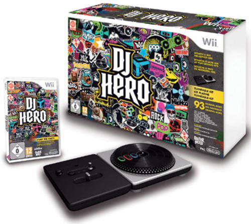 DJ HERO BUNDLE FOR Wii - TURNTABLE + GAME - BRAND NEW - SEALED