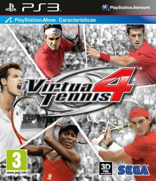 VIRTUA TENNIS 4 - PS3 - ORIGINAL - BRAND NEW - SEALED - 3D COMPATIBLE + MOVE FEATURES