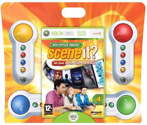 SCENE IT ? - BOX OFFICE SMASH - XBOX 360 + 4 WIRELESS CONTROLLERS - BRAND NEW SEALED