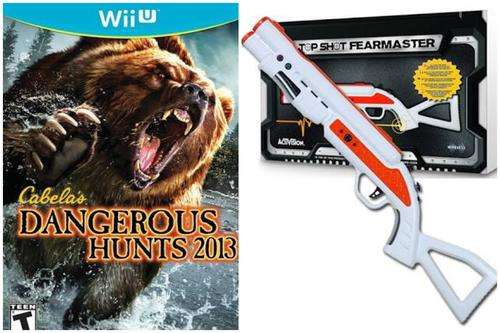 CABELA'S DANGEROUS HUNTS 2013 - Wii U + TOPSHOT FEARMASTER GUN - BRAND NEW