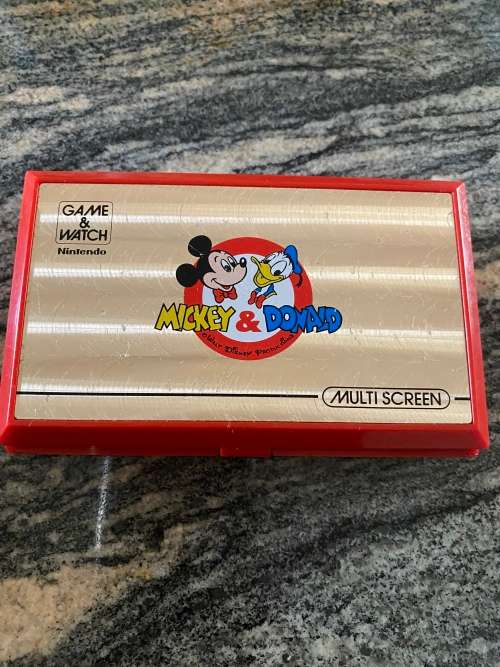 NINTENDO GAME & WATCH - MICKEY & DONALD - IN ORIGINAL BOX WITH MANUALS