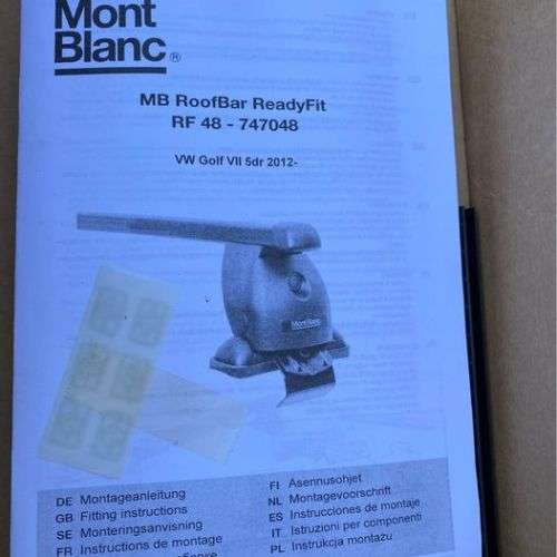 MONT BLANC ROOF BARS FOR VW GOLF 7 - BRAND NEW