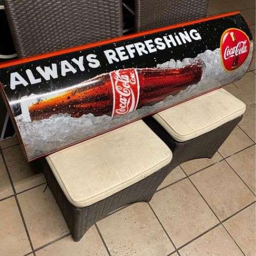 VINTAGE COCA-COLA LIGHT BOX - ORIGINAL