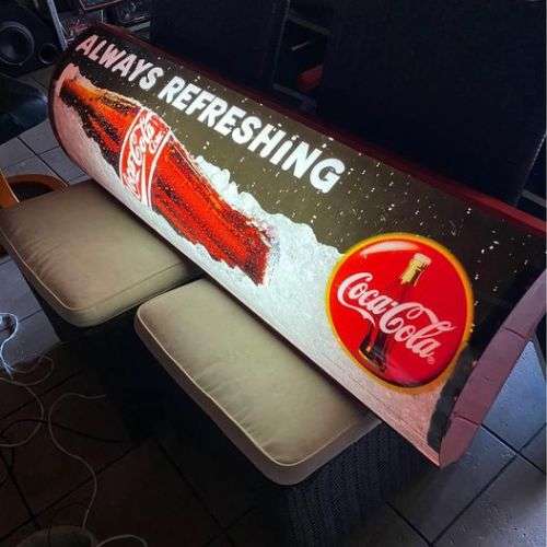 VINTAGE COCA-COLA LIGHT BOX - ORIGINAL