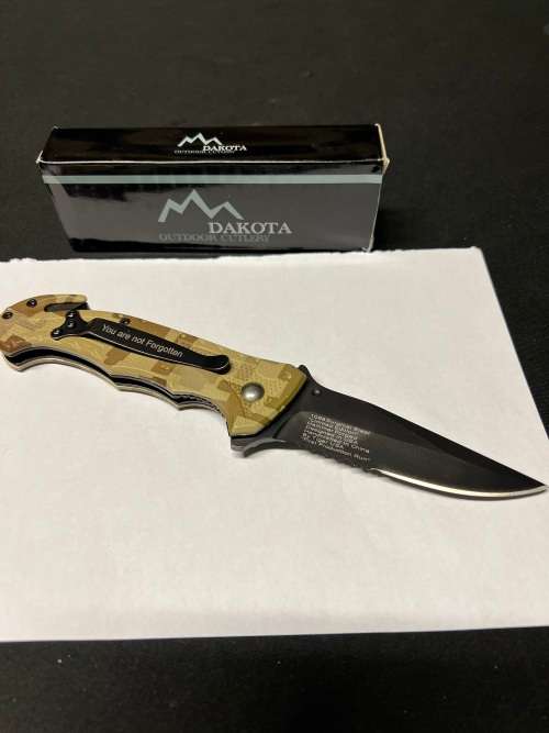 DAKOTA - POW MIA - TACTICAL POCKET KNIFE