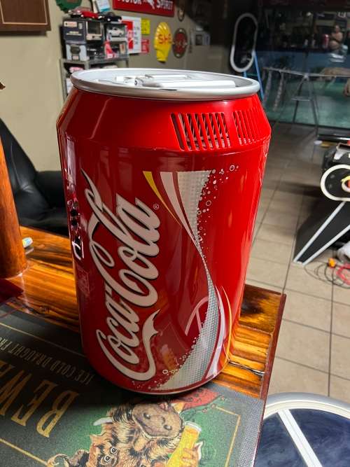 Coca-Cola -Can style Collectible Bar fridge/ Cooler
