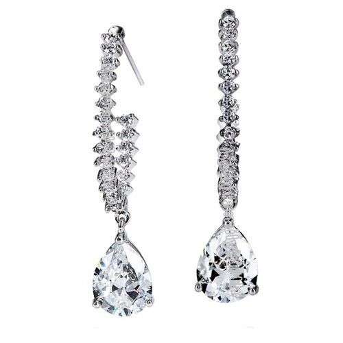 Earrings - Clear Swarovski Drop