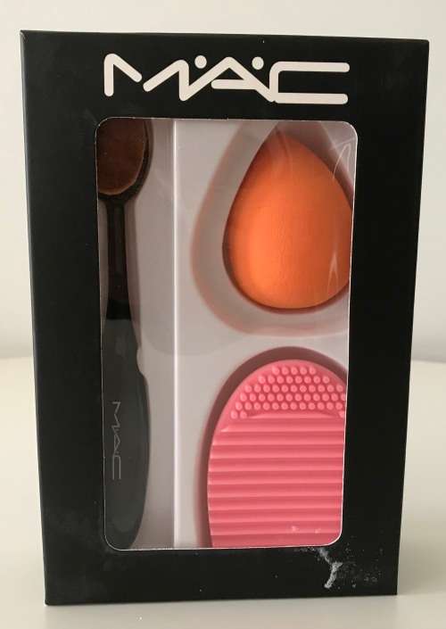 Medium Oval Brush+Blender Sponge+Brush cleaning mat