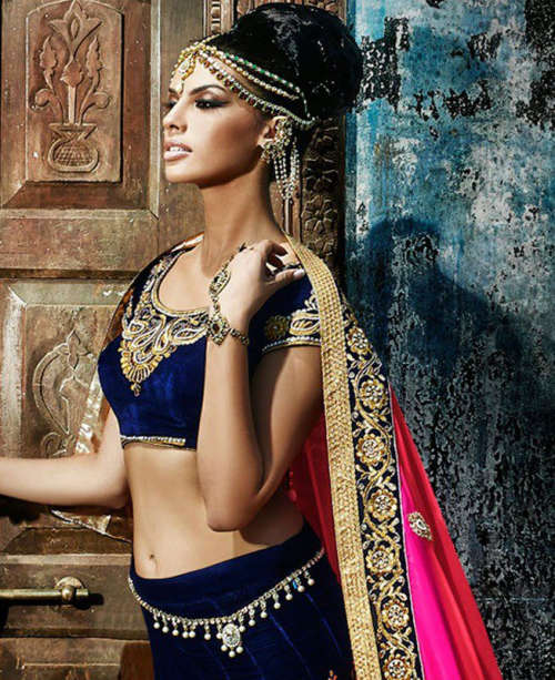 ***Fully Stitched Designer Lehenga Saree*** Perfect condition size 34