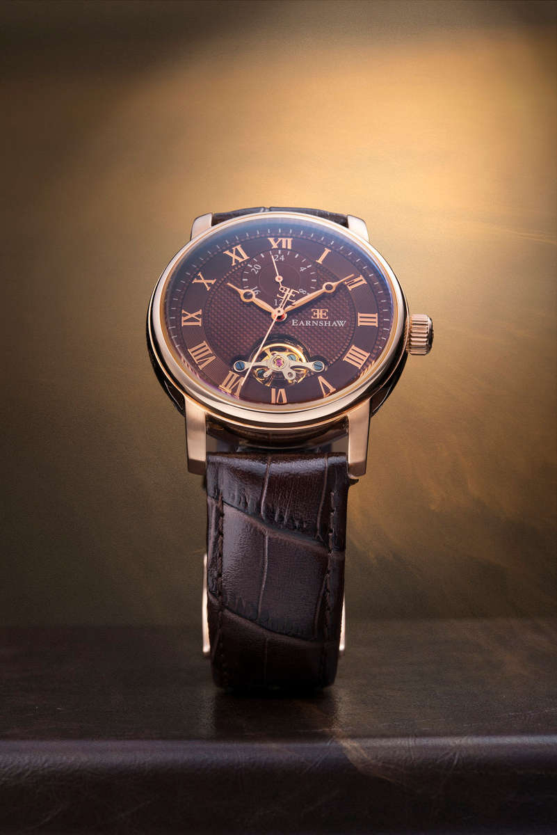 Retail: R7,200.00 Thomas Earnshaw Westminster Automatic Rose Case Watch DUAL TIME Watch NEW