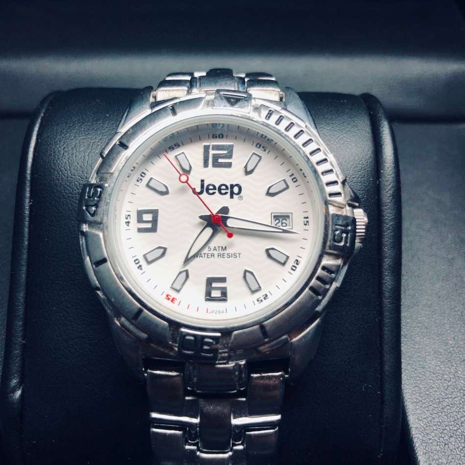 JEEP Men's United States 3H Quartz Worn Rugged Look Watch BRAND NEW