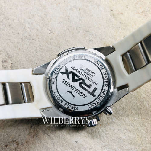 GOOD CONDITION! Retail: R16,500.00 Aquaswiss Men's TRAX AMERICAN SNOW Chronograph Watcg