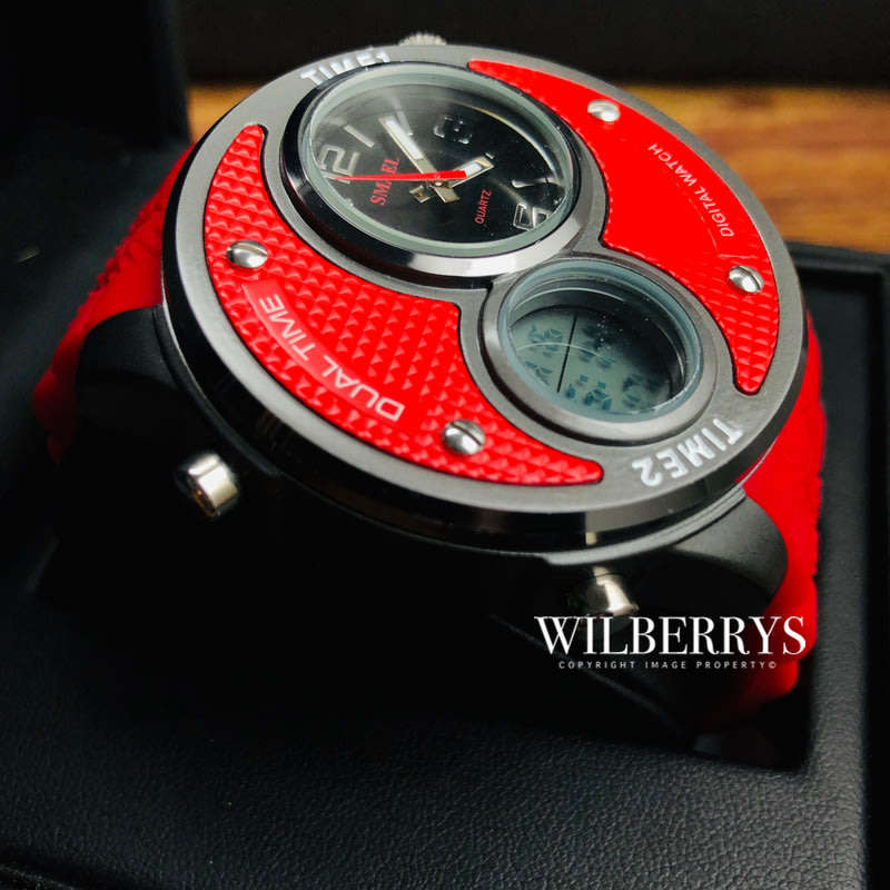 SMAEL Shock Proof Gigantic 52mm Dual Tme Chrono Watch WATER RESISTANT **BRAND NEW**