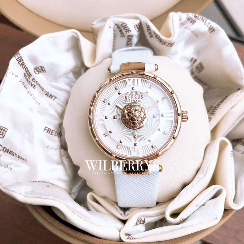 Retail: R8000.00 VERSACE Women's Medusa Moscova Leather Watch BRAND NEW NEW IN BOX