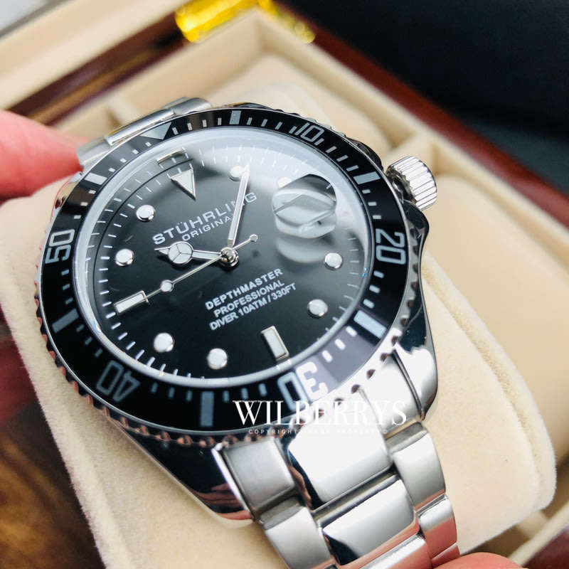 Retail: R7,999.00 STUHRLING ORIGINAL® Men's DEPTHMASTER Watch BRAND NEW IN BOX