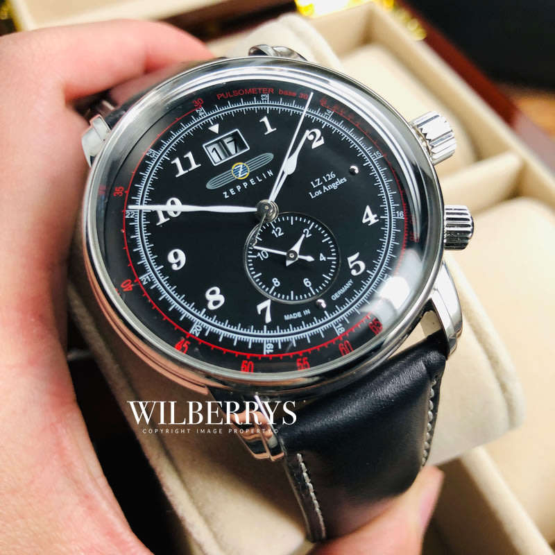 Retail: R8,000.00 ZEPPELIN Germany Men's Los Angeles L.A. Flight Tribute Chronograph Watch BRAND NEW