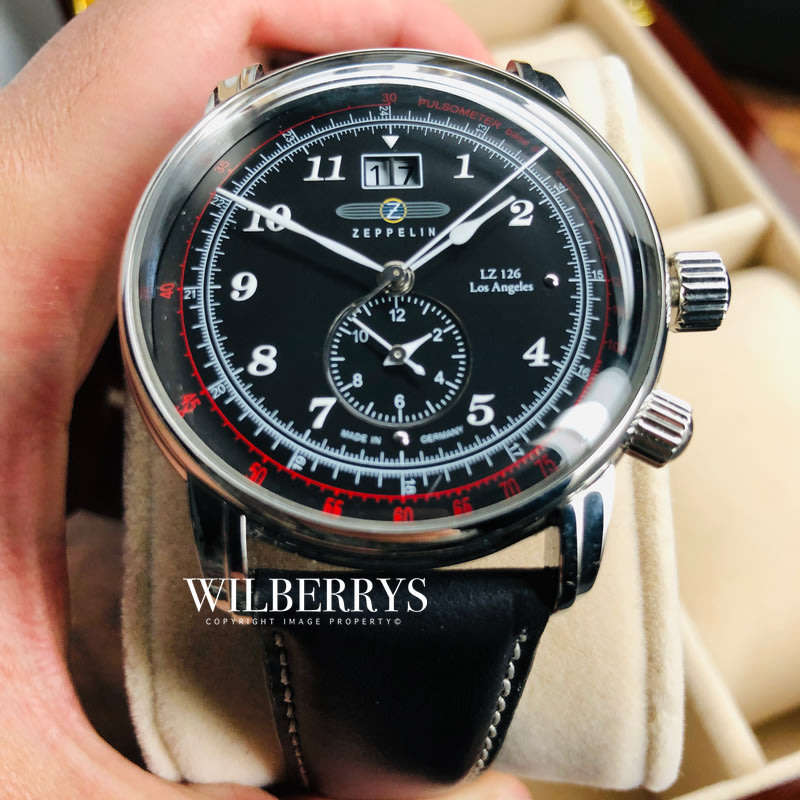Retail: R8,000.00 ZEPPELIN Germany Men's Los Angeles L.A. Flight Tribute Chronograph Watch BRAND NEW