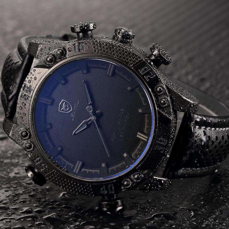 SHARK The Kitefin shark Dual Analog/Digital Dual Movement 50MM Watch BRAND NEW