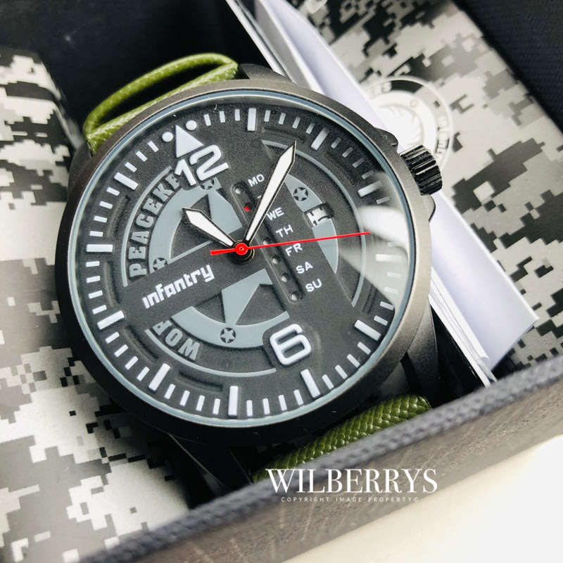 INFANTRY MILITARY CO. Delta Squadron World Peace Keeper Watch BRAND NEW IN BOX
