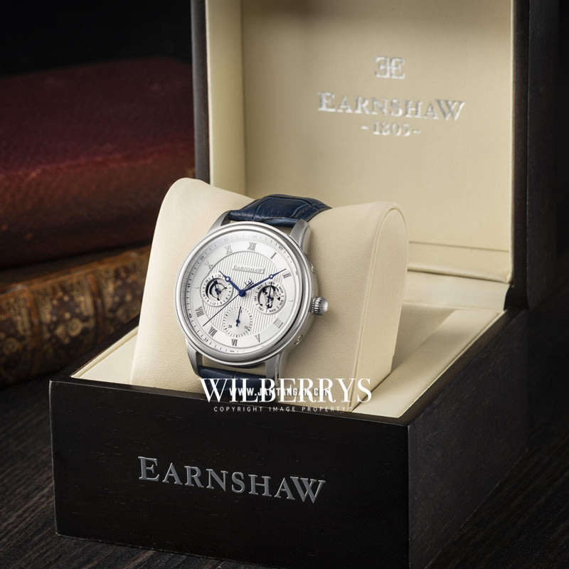 Retail: R8,200.00 Thomas Earnshaw British Grande Date Leather Watch GENUINE, BRAND NEW