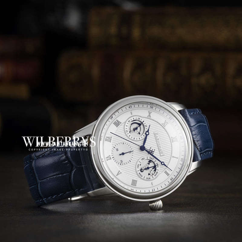 Retail: R8,200.00 Thomas Earnshaw British Grande Date Leather Watch GENUINE, BRAND NEW