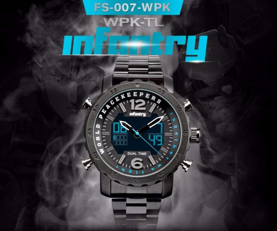 Retail: R3499.00 INFANTRY MILITARY CO. THICK/HEAVY Dual Time Peace Keeper Watch Brand new BOXED!!