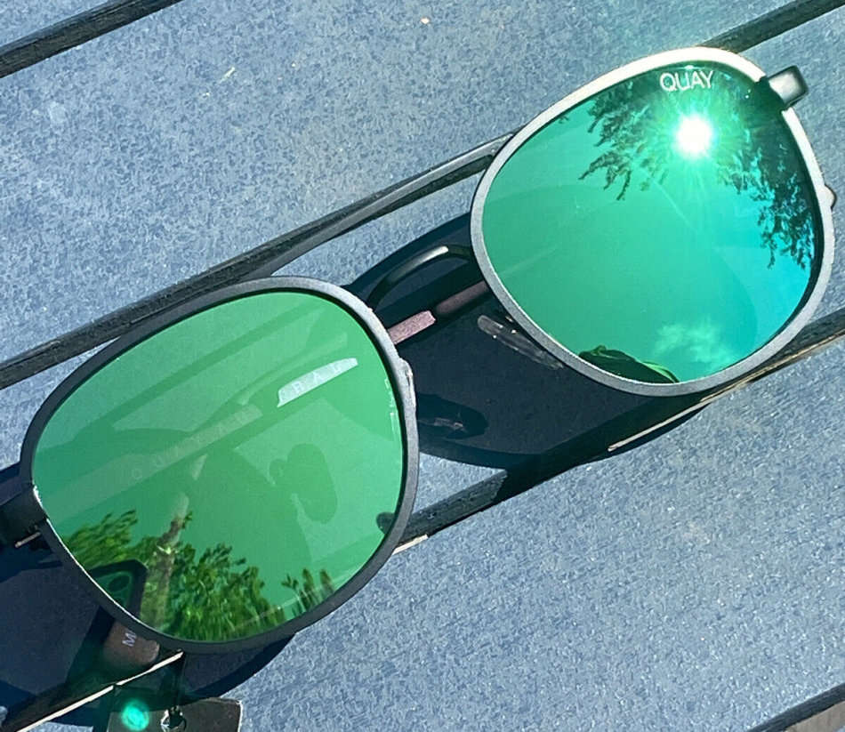 HOT!! QUAY Men's APOLLO Alex Rodriguez POLARIZED Matt Black Sunglasses **100% AUTHENTIC**