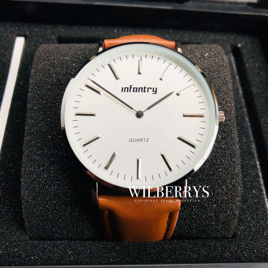 INFANTRY MILITARY CO. Pacific White Dial Watch Brand new BOXED, FULLY LOADED!