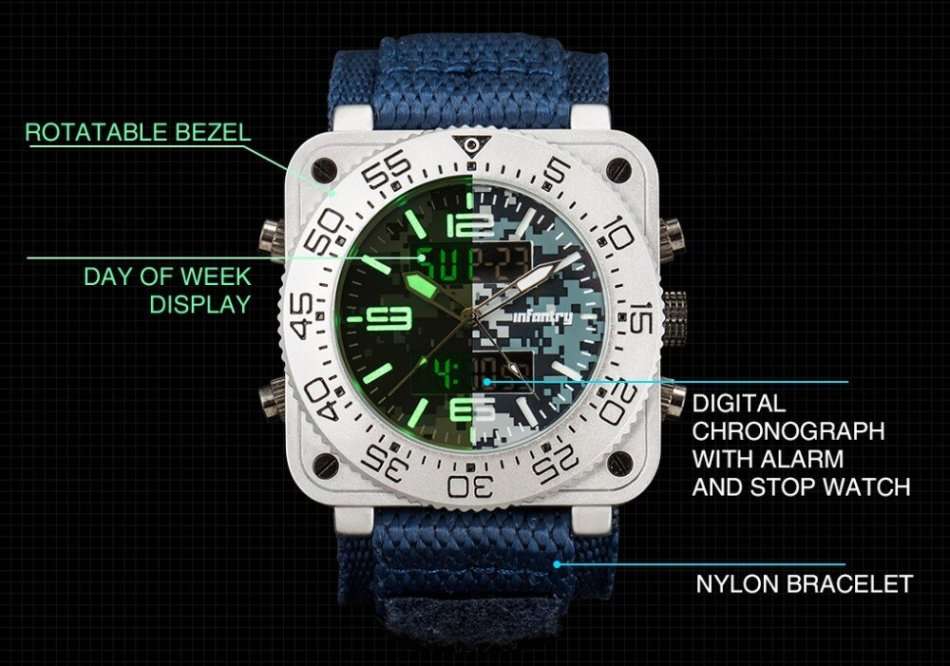 Retail: R2999.00 INFANTRY MILITARY CO. THICK/HEAVY Tank Watch Brand new BOXED!!