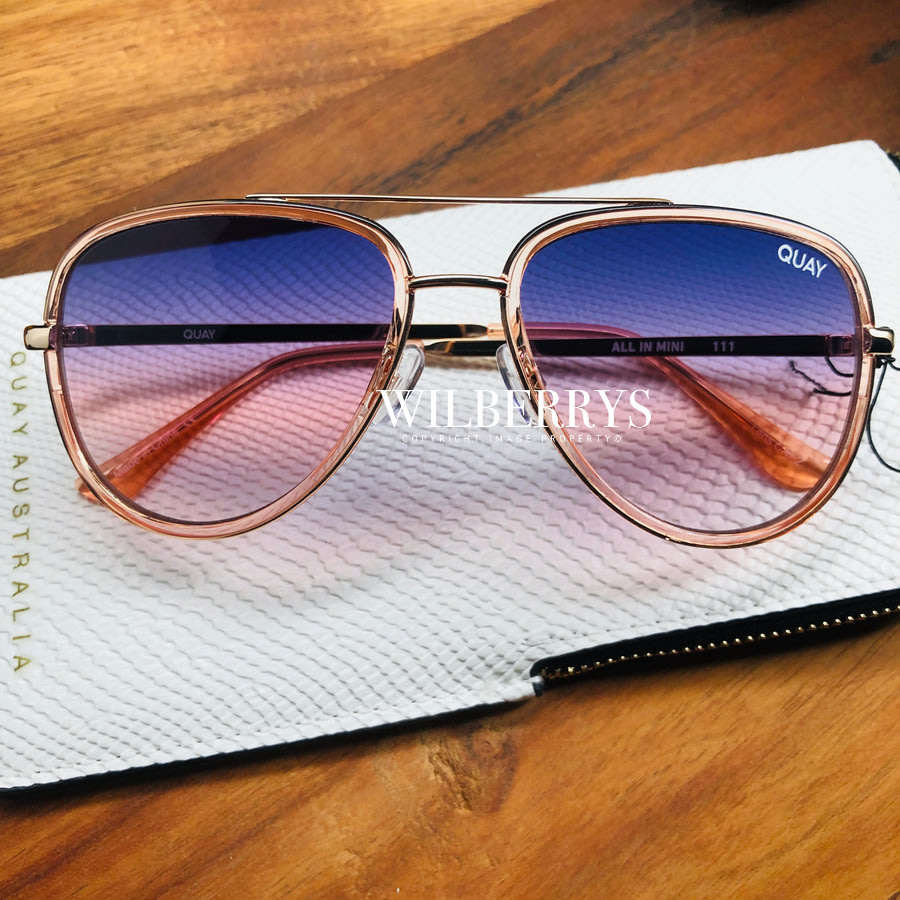 Must see!! QUAY Women's J'LO Jennifer Lopez ALL IN MINI Aviator Sunglasses **AUTHENTIC BRAND NEW