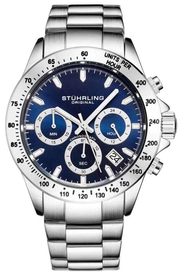 Retail: R9,000.00 Stuhrling Original Men's Aquadiver Le Mans Chronograph Watch BRAND NEW