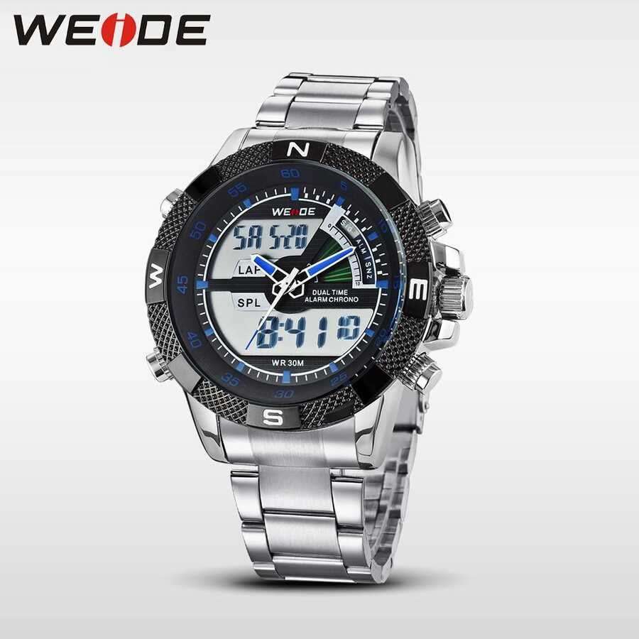 WEIDE Men's Rainmaker Sport Steel Blue/Silver Watch BRAND NEW official SA store