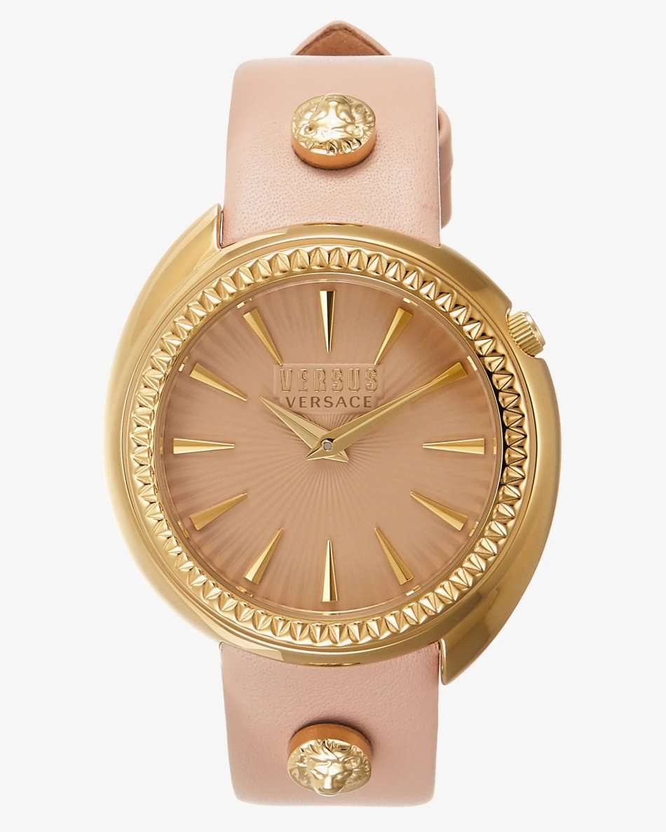 Retail: R8000.00 VERSACE Women's Medusa Lioness Light Rose Leather Watch BRAND NEW NEW IN BOX