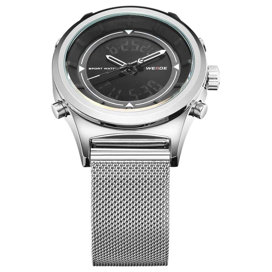 WEIDE Men's Classic Milanese Dual Time Watch BRAND NEW official SA store