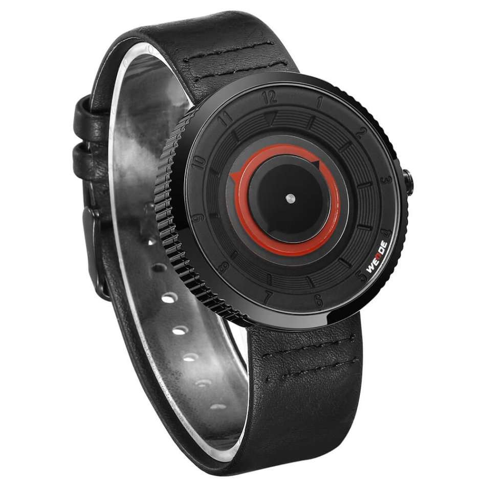 WEIDE Men's Orb 42mm Red Trim Watch BRAND NEW official SA store