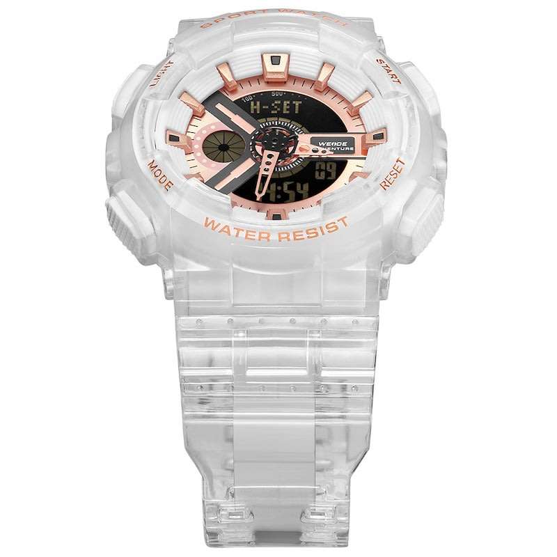 WEIDE **SHOCK PROOF** Men's Bullseye Snow Translucent Shock Proof Watch BRAND NEW official SA store