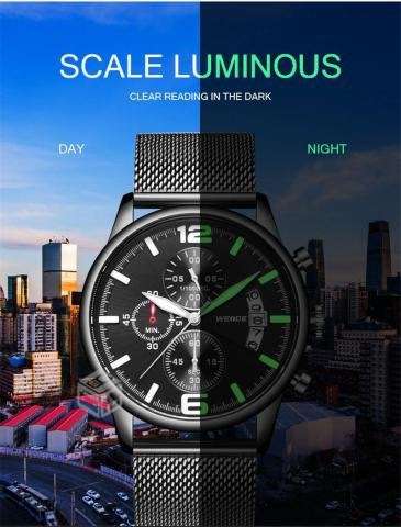 WEIDE Men's Racer Milanese Chronograph Watch BRAND NEW official SA store