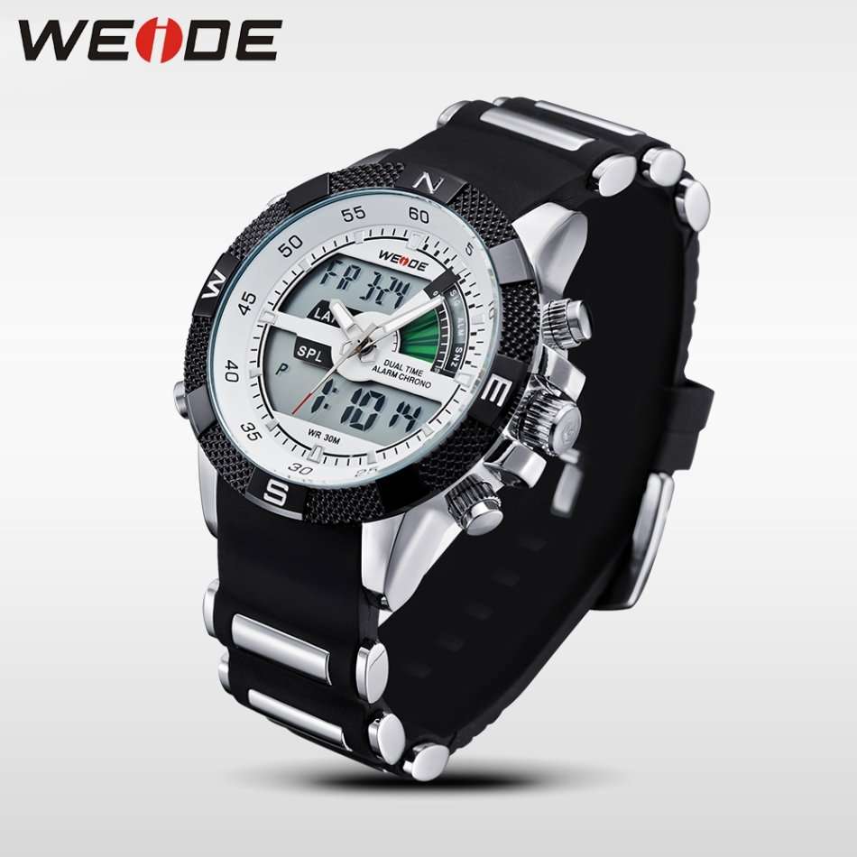 WEIDE Men's Rainmaker Sport Steel Infused White Dial Watch BRAND NEW official SA store